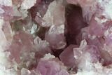 Sparkly, Pink Amethyst Geode Half - Argentina #170161-1